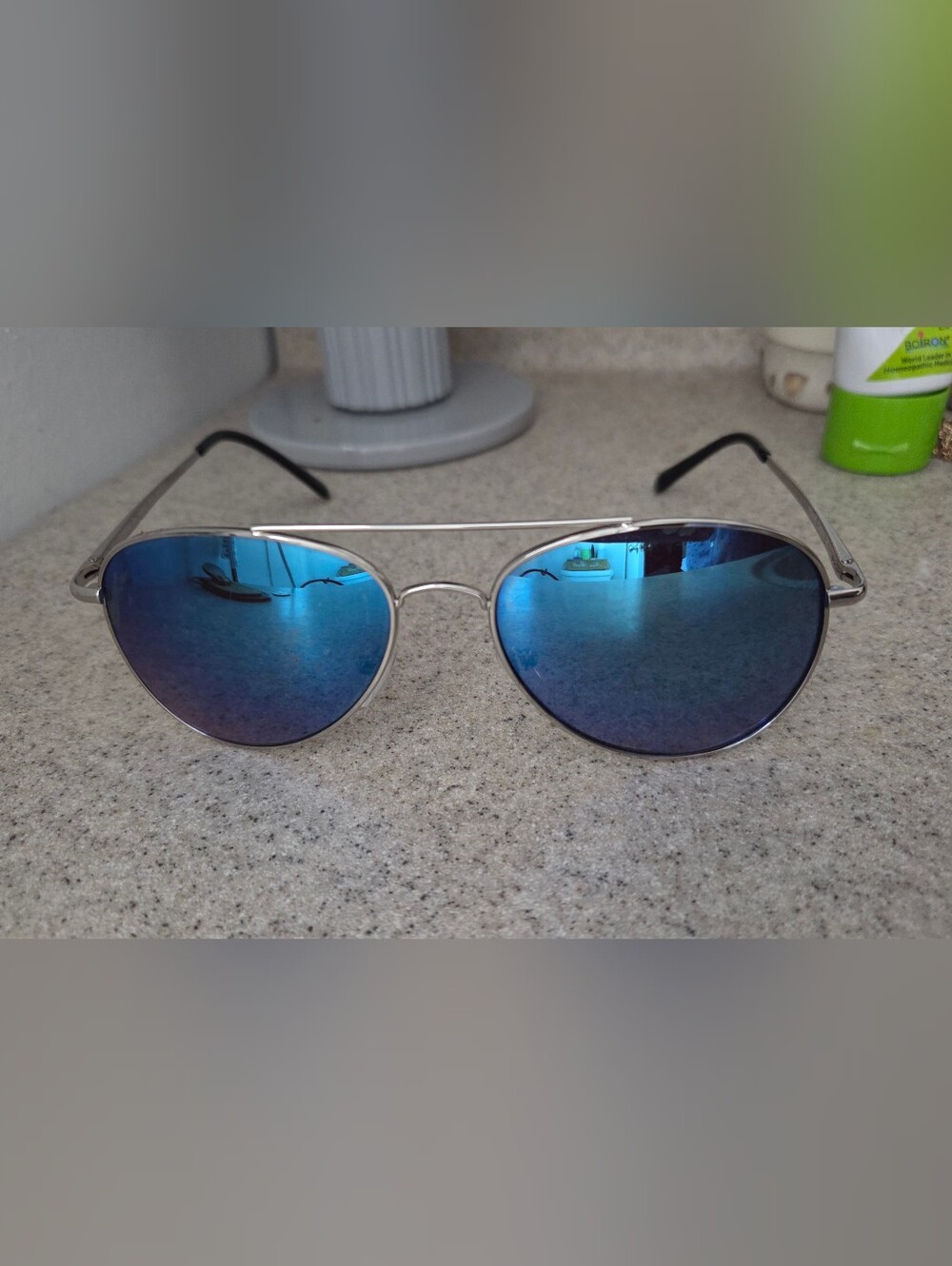 Classic Aviator Sunglasses for Women Men Metal Frame Spring Hinges